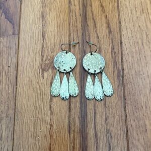 Madewell Hammered Gold Earrings